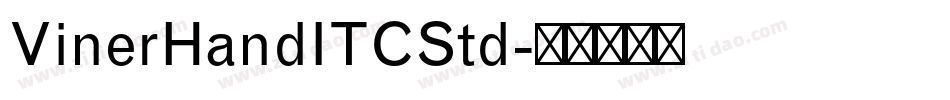 VinerHandITCStd字体转换