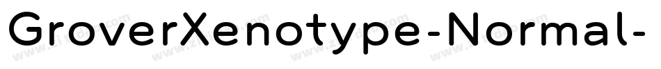 GroverXenotype-Normal字体转换