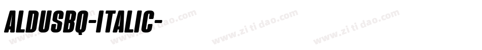AldusBQ-Italic字体转换