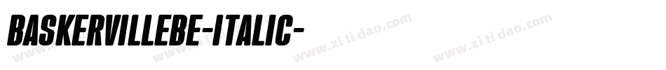 BaskervilleBE-Italic字体转换