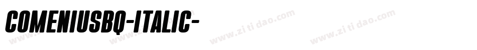 ComeniusBQ-Italic字体转换