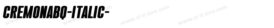CremonaBQ-Italic字体转换