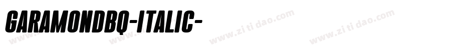 GaramondBQ-Italic字体转换