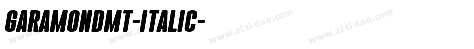 GaramondMT-Italic字体转换