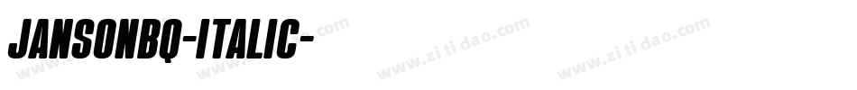 JansonBQ-Italic字体转换