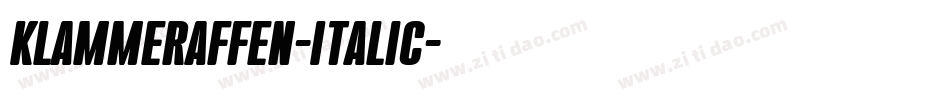 Klammeraffen-Italic字体转换