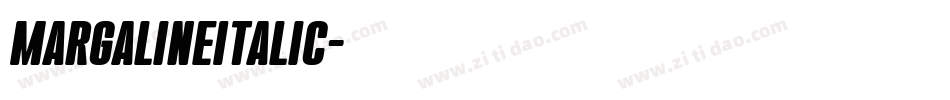 MargalineItalic字体转换
