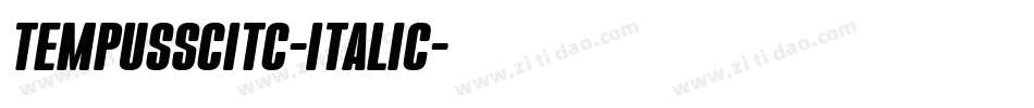 TempusSCITC-Italic字体转换