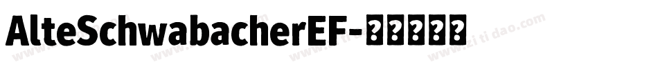 AlteSchwabacherEF字体转换