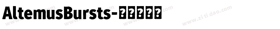 AltemusBursts字体转换