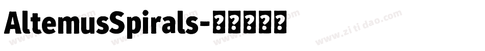 AltemusSpirals字体转换