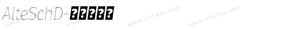 AlteSchD字体转换