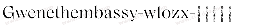 Gwenethembassy-w1ozx字体转换