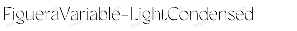 FigueraVariable-LightCondensed字体转换