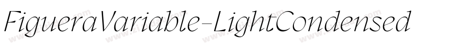 FigueraVariable-LightCondensed字体转换