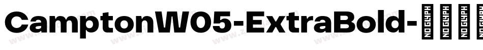 CamptonW05-ExtraBold字体转换