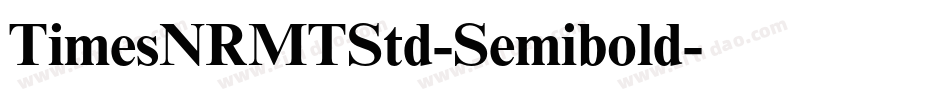 TimesNRMTStd-Semibold字体转换