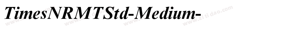 TimesNRMTStd-Medium字体转换