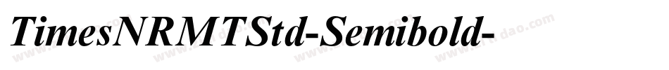 TimesNRMTStd-Semibold字体转换