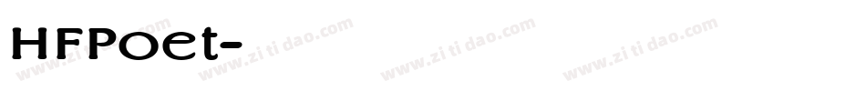 HFPoet字体转换