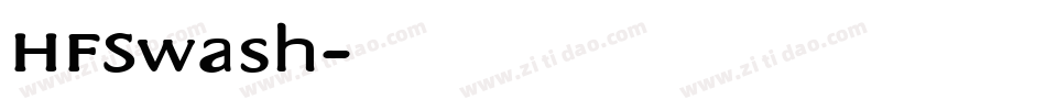 HFSwash字体转换