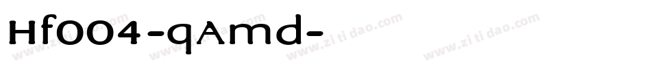 Hf004-qAmd字体转换