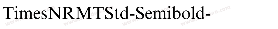 TimesNRMTStd-Semibold字体转换