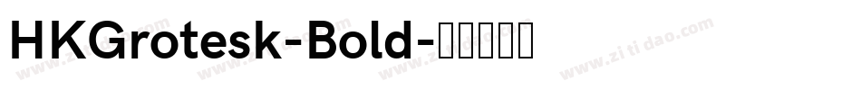 HKGrotesk-Bold字体转换