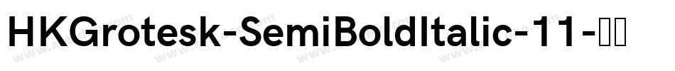 HKGrotesk-SemiBoldItalic-11字体转换
