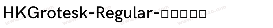 HKGrotesk-Regular字体转换
