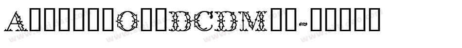 AntiqueOliDCDMed字体转换