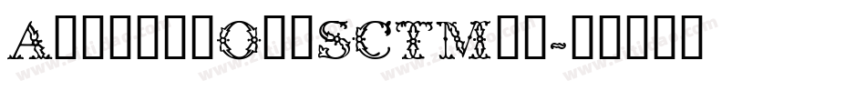 AntiqueOliSCTMed字体转换