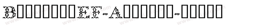 BernhardEF-Antique字体转换