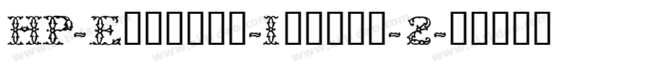 HP-Elephan-Italic-2字体转换