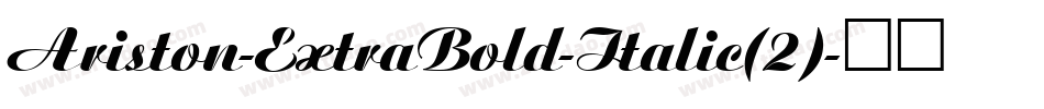 Ariston-ExtraBold-Italic(2)字体转换