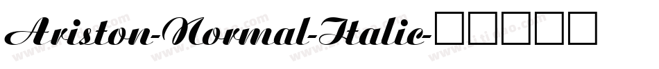 Ariston-Normal-Italic字体转换