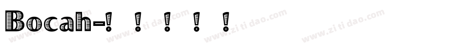 Bocah字体转换