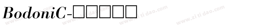BodoniC字体转换