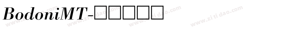 BodoniMT字体转换