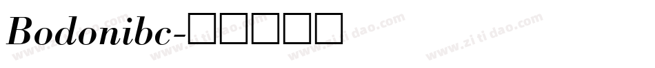 Bodonibc字体转换