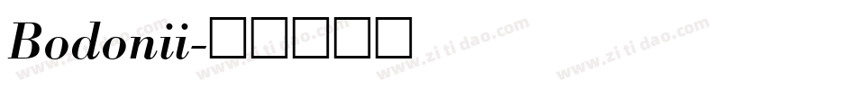 Bodonii字体转换