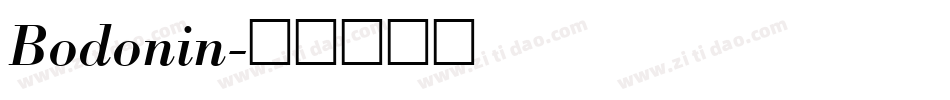 Bodonin字体转换