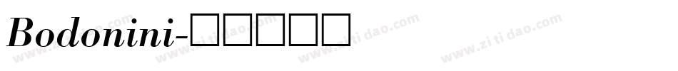 Bodonini字体转换