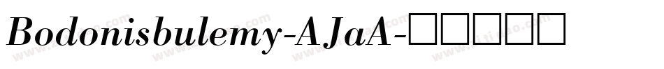 Bodonisbulemy-AJaA字体转换