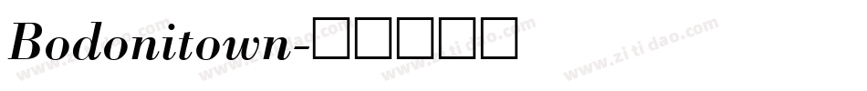 Bodonitown字体转换