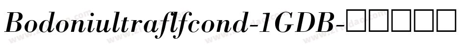 Bodoniultraflfcond-1GDB字体转换