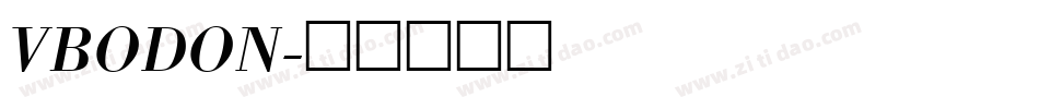 VBODON字体转换