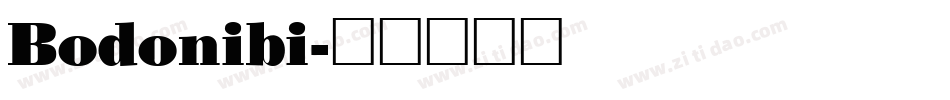 Bodonibi字体转换