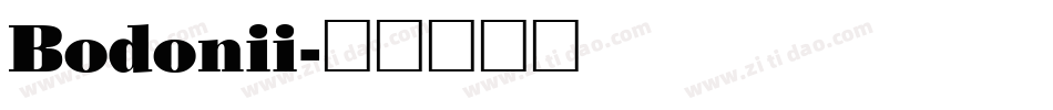 Bodonii字体转换