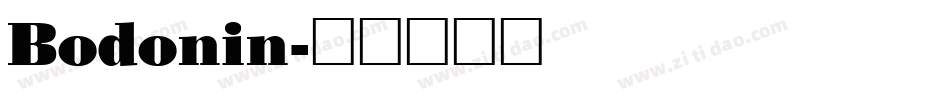 Bodonin字体转换